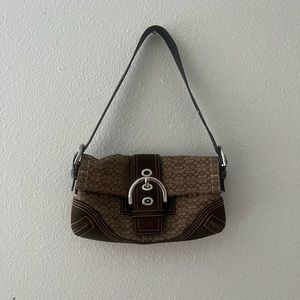 Vintage coach brown shoulder bag